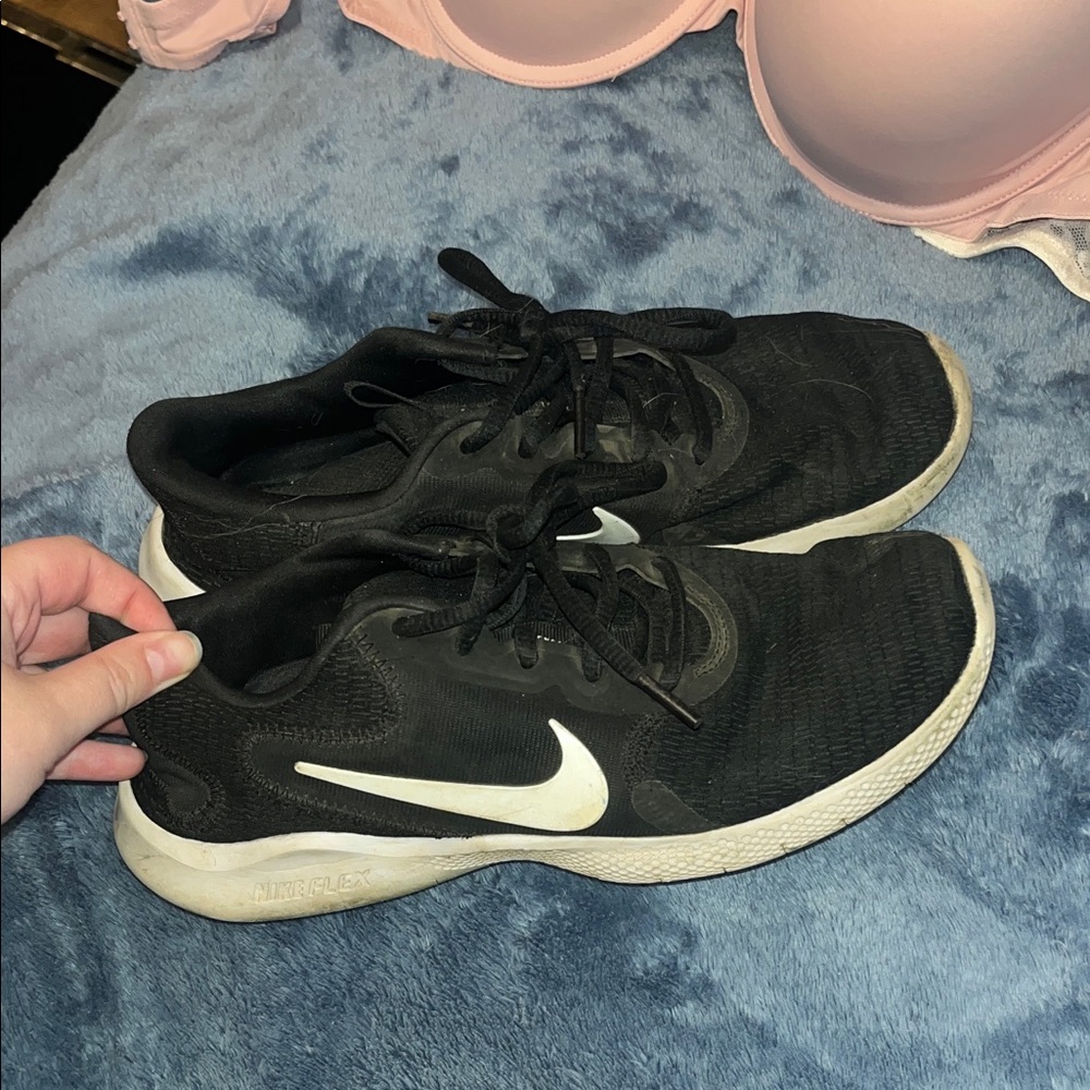 Nike Black and White Athletic Shoes